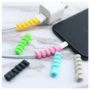 Spiral Silicone Cable Protectors (4-Pack)